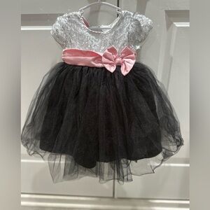 Party  Dress  Black Pink Silver Sequins Tulle Assorted Size18M